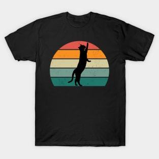 Black Cat Sunset T-Shirt